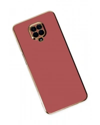 Newface Xiaomi Redmi Note 9 Pro Kılıf Volet Silikon - Kırmızı