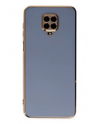 Newface Xiaomi Redmi Note 9 Pro Kılıf Volet Silikon - Mavi