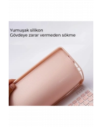 Newface Xiaomi Redmi Pad SE Kılıf KC01 Smart Klavyeli Tablet Kılıfı - Lila