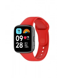 Newface Xiaomi Redmi Watch 3 Active Klasik Kordon - Kırmızı