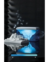 Newface Z4 Kuzey Okyanus Temalı Gece Lambası Özellikli BT Kablosuz Hoparlör - Mavi