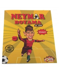 Neymar Çıkartmalı Maskeli Boyama Kitabı