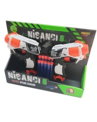 Nişancı Oyuncak Silah Sünger Atan 2li