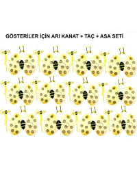 Okul Gösterileri için  Arı Kanadı Seti - Etkinlik Kanatları