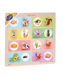 ONY-360-361 Ahşap Tutmalı Eşleştirme - Hangi Hayvan Ne Yer