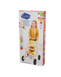 ONY-386 Ahşap Oyuncak Bebek Arabası -Onyıl