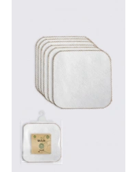 Organik 28x28 6Lı Havlu Mendil 90105 Ekru