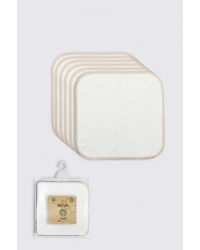 Organik 28x28 6Lı Penye Mendil 90103 Ekru