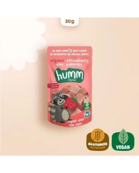 Organik Çilekli Glutensiz Vegan Mini Küpler 30 Gr