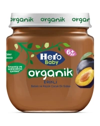 Organik Erik Püresi Kavanoz Mama 120 Gr