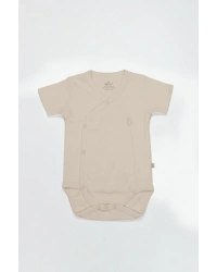 Organik Natural Basic Style Kruvaze Yarım Kol Body BS17101 Bej