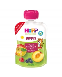 Organik Orman Meyveli Şeftalili Elma Püresi 100 Gr