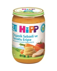 Organik Sebzeli Tavuklu Erişte 220 Gr