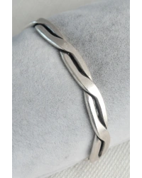 Otantik Gümüş Renk Motif İşleme Plaka Erkek Bileklik