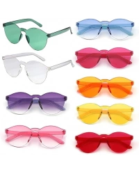 Oval Şekilli Çerçevesiz Parti Gözlüğü 6 Renk 6 Adet