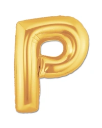 P Harf Folyo Balon Altın Renk  40 inç