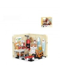 P885008 KEDİ ÇALIŞMA 238 PARÇA ODASI BLOCK OYUNCAK