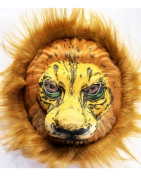 Peluş Aslan Maskesi Kahverengi Yeleli Mega Peluş 33 No