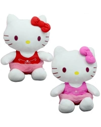 Peluş Hello Kitty Elbiseli Kurdeleli 36 cm