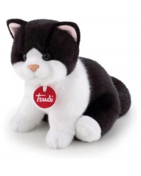 Peluş Siyah Beyaz Kedi 20 cm