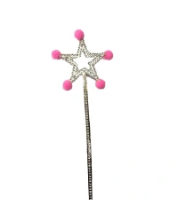 Pembe Ponponlu Yıldız Peri Asası 1 Adet