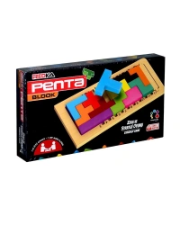 Penta Blook Ahşap Akıl Zeka Eğitici Oyuncak