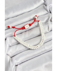 Pirinç Asansörlü Beyaz Juju Kadın Bileklik