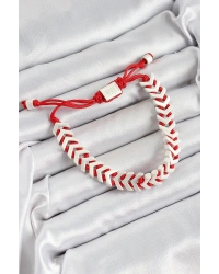 Pirinç Asansörlü Kırmızı Beyaz Juju Kadın Bileklik