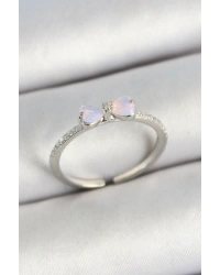 Pirinç Fiyonk Figürlü Zirkon Taşlı Gold Renk Ayarlanabilir Kadın Yüzük