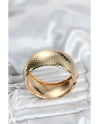 Pirinç Gold Renk Bombeli Vintage Kadın Bileklik