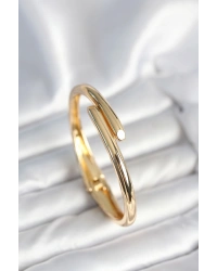 Pirinç Gold Renk Kadın Kelepçe Bileklik