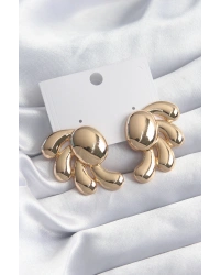 Pirinç Gold Renk Kadın Küpe