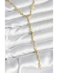 Pirinç Gold Renk Kadın Manifest Kolye