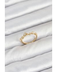 Pirinç Gold Renk Manifest Kadın Yüzük