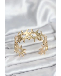 Pirinç Gold Renk Vintage Kadın Bileklik