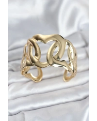 Pirinç Gold Renk Vintage Kadın Bileklik