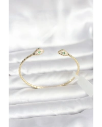 Pirinç Gold Renk Yılan Model Bileklik