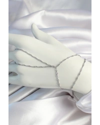 Pirinç Gümüş Renk Esnek Burgu Zincirli Şahmeran