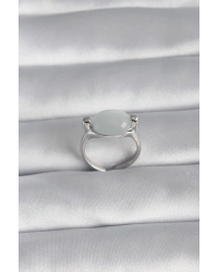 Pirinç Gümüş Renk Sedefli Kadın Yüzük