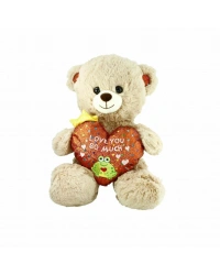 PJH2323 Peluş Kalpli Ayı Love You 30 cm