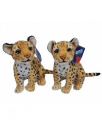 PL50134 25 CM OTURAN KÜÇÜK KAHVERENGİ LEOPAR-HLY