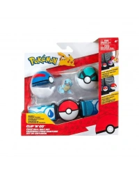 POK 95283-Q Pokemon Clip n Go Pokeball Kemer ve Figür Seti