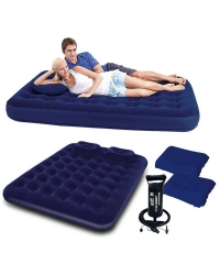 POMPALI YASTIKLI ÇİFT YATAK ÇİFT KİŞİLİK 203X152X22CM