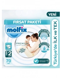 Premium Bebek Bezi Fırsat Paketi 2 Beden 3-6 Kg 70 Adet