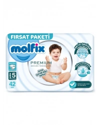 Premium Bebek Bezi Fırsat Paketi 5 Beden 11-18 Kg 42 Adet