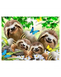 Prime 3D Tembel Hayvan Pelüş ve Selfie 48 Parça Puzzle 15804