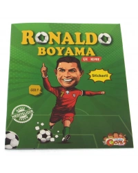 Ronaldo Çıkartmalı Maskeli Boyama Kitabı