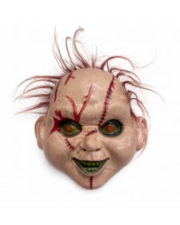 Saçlı Çaki Korku Maskesi – Gerçekçi Dikişli ve Detaylı Maske