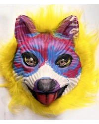 Sarı Saçlı Sevimli Köpek Maskesi Mega Peluş 35 No