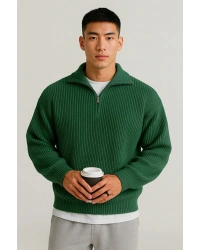 selanik örme erkek kalın kışlık kazak